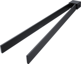 Nimco KIBO černá Držák na ručníky otočný, 38 cm. Ki-14096-90