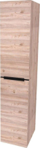 Mereo Mailo, koupelnová skříňka vysoká 170 cm, černé madlo, Multidecor, Dub Nelson CN594LPBDNLS