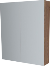 Mereo Koupelnová skříňka zrcadlová 60 cm, galerka, 2 x dvířka, Multidecor, Ořech Predazzo CN798G62ORP1