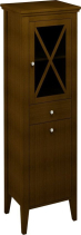 Sapho CROSS skříňka vysoká s prádelním košem 49x170x39cm, pravá, mahagon CR015