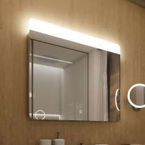 Nimco OBDELNÍKOVÁ - OBLÉ ROHY LED zrcadlo 900x700 s dotykovým senzorem ZP 23019V
