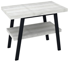 Sapho TWIGA umyvadlový stolek 90x72x50 cm, černá mat/dub starobílý VC442-90-5