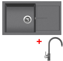 Granitový dřez Sinks INFINITY 860 Titanium+VITALIA GR IN86072VIGR72