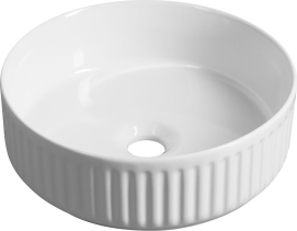 Isvea ION keramické umyvadlo na desku, průměr 36cm, bílá 10NF66036