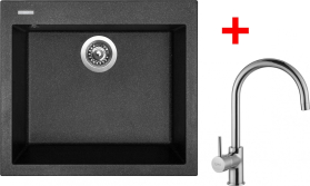 Granitový dřez Sinks CUBE 560 Granblack + Vitalia G9430