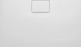 Sapho ACORA vanička z litého mramoru, čtverec 90x90x2, 7cm, bílá, dekor kámen AC002