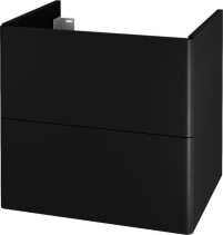 Mereo Siena, koupelnová skříňka 60 cm, černá mat CN440S