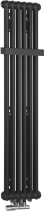 Sapho FEDE otopné těleso 1500x306mm, 6 seg., černá mat IR191