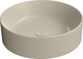 GSI KUBE X keramické umyvadlo na desku, průměr 45cm, creta mat 942708