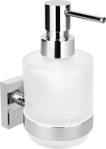 Sapho X-SQUARE dávkovač mýdla 200ml, mléčné sklo, chrom XQ101