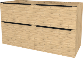 Mereo Mailo, koupelnová skříňka 121 cm, černé madlo, Multidecor, Dub San remo sand CN593SBDSAN