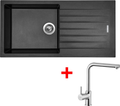 Granitový dřez Sinks PERFECTO 1000 Metalblack+ELKA PE10074ELCL