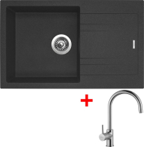 Granitový dřez Sinks LINEA 780 Granblack + Vitalia G4230