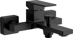 Sapho CUBEMIX nástěnná vanová baterie, černá mat CM010B
