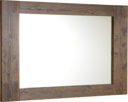 Sapho BRAND zrcadlo v dřevěném rámu 100x80cm, mořený smrk BA056S