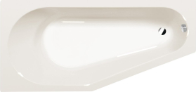 Polysan TIGRA L asymetrická vana 170x80x46cm, ivory 90111.40