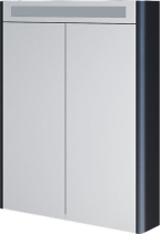 Mereo Siena, koupelnová galerka 64 cm, zrcadlová skříňka, černá mat CN446GA