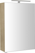 Sapho RIWA galerka s LED osvětlením, 50x70x17cm, jilm bardini RIW050-0013