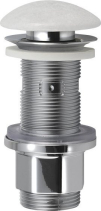 Sapho BLOK umyvadlová výpust 5/4“, click-clack, zátka leštěný bílý mramor 2401-921