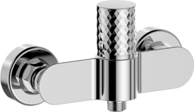 Mereo Sprchová nástěnná baterie diamant, Viana, bez příslušenství, 150 mm, chrom CBE60103A