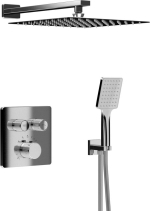 Sapho SMART SELECT podomítkový sprchový set s termostatickou baterií, 2 výstupy, vyústění, chrom RP042-01