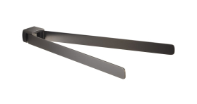 Gedy PIRENEI dvojitý držák ručníků otočný 350mm, gun metal PI2381