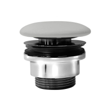GSI GSI umyvadlová výpust 5/4“, neuzavíratelná, keramická zátka, 5-65mm, cenere mat PVC17