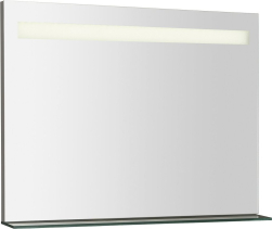 Sapho BRETO zrcadlo s LED osvětlením a policí 80x60, 8cm BT080