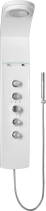 Polysan LUK termostatický sprchový panel rohový 250x1300mm, bílá 80325
