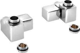 Sapho CUBE COMBI připojovací sada ventilů ruční rohová, pravá, chrom CP561S