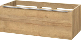 Mereo Mereo Mailo, koupelnová skříňka 101 cm, dub Riviera, chrom madlo CN527S