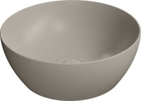 GSI PURA keramické umyvadlo na desku, průměr 42cm, tortora mat 885105