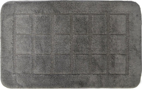 Ridder DELHI Koupelnová předložka 50x80cm s protiskluzem, 100% polyester, tmavě šedá 1712300