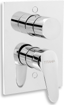 Novaservis Vanová sprchová baterie s přepínačem Titania IRIS New chrom 94450R,0