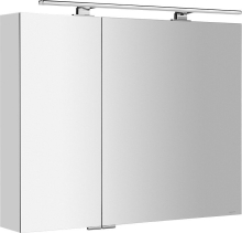 Sapho MIRRÓ galerka s LED osvětlením, 90x70x16cm, bílá MC090-0030