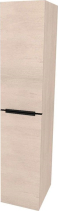 Mereo Mailo, koupelnová skříňka vysoká 170 cm, černé madlo, Multidecor, Dub Patinovaný CN594LPBDUP1