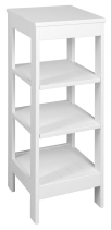 Aqualine ETIDE policový regál 36x86x36 cm, bílá mat ET086