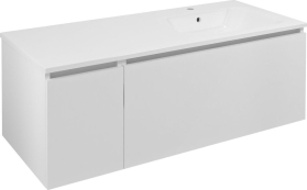 Sapho LOREA skříňka s umyvadlem 121x46x51, 5cm (30+90 cm), pravá, bílá mat LE090-3131-R-01