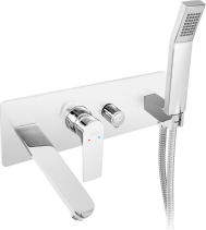 Novaservis Vanová nástěnná podomítková baterie ALGEO SQUARE chrom 82220,0