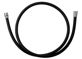 Novaservis Sprchová hadice plastová, 150 cm černá BLACK/150,5