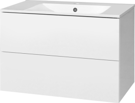 Mereo Aira, koupelnová skříňka s keramickým umyvadlem 81 cm, bílá CN711