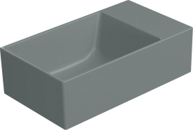 GSI KUBE X keramické umývátko 40x23cm, bez otvoru, pravé/levé, agave mat 9484004