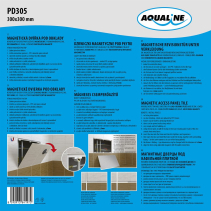 Aqualine Magnetická dvířka pod obklady 300x300 PD305