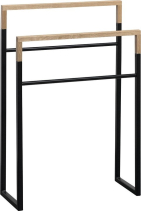 Sapho SKA stojan na ručníky 550x800x200mm, černá mat/dub SKA308