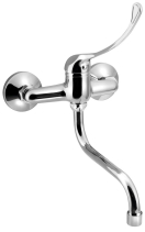 Aqualine AQUALINE 35 nástěnná baterie, lékařská páka, ramínko S, 177mm, chrom 52147