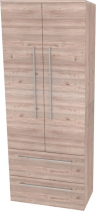 Mereo Bino, koupelnová skříňka vysoká 163 cm, dvojitá, Multidecor, Dub Nelson CN699DNLS