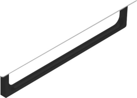 GSI NUBES čelní držák ručníků 60cm, černá PANB60N