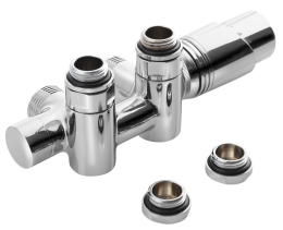 Bruckner WICHER COMBI připojovací sada termostatická pro středové připojení 50mm, chrom 600.331.1