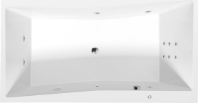 Polysan QUEST HYDRO hydromasážní vana, 180x100x49cm, bílá 78511H
