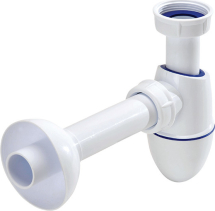 Aliaxis Česká republika s.r.o. Dřezový sifon Easyphon s vlisovaným těsněním 6/4", ø 40 mm, vč. krycí rozety a odpadní trubky PR7162C (0202075)